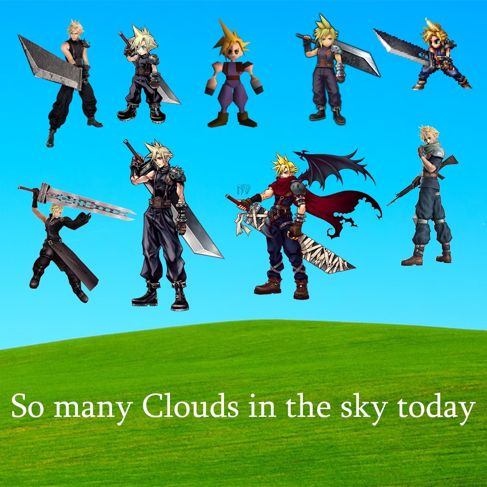 NyteVisions's tweet photo. Another original meme in the forecast today.
#FF7 #cloud #finalfantasy #cloudstrife #meme #memes #ffmemes #nytevisions https://t.co/VuLkOCwoc3