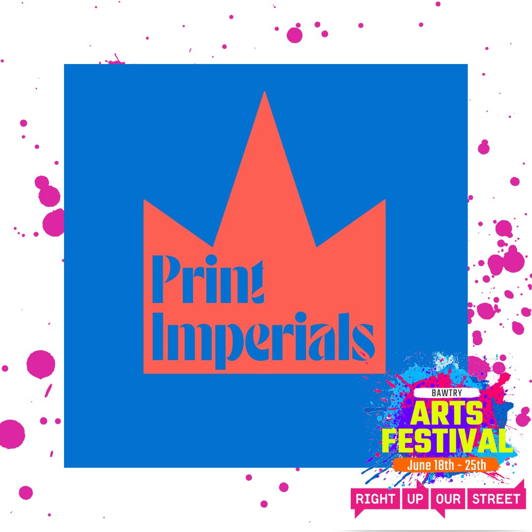 👉#PrintImperials will be joining us for #BawtryArtsFestival (weekends only) doing a range of print activities, including a drop in screen printing workshop to show how you can produce a mug or a T-shirt using direct to garment printing or sublimation🙌
#createyourplace