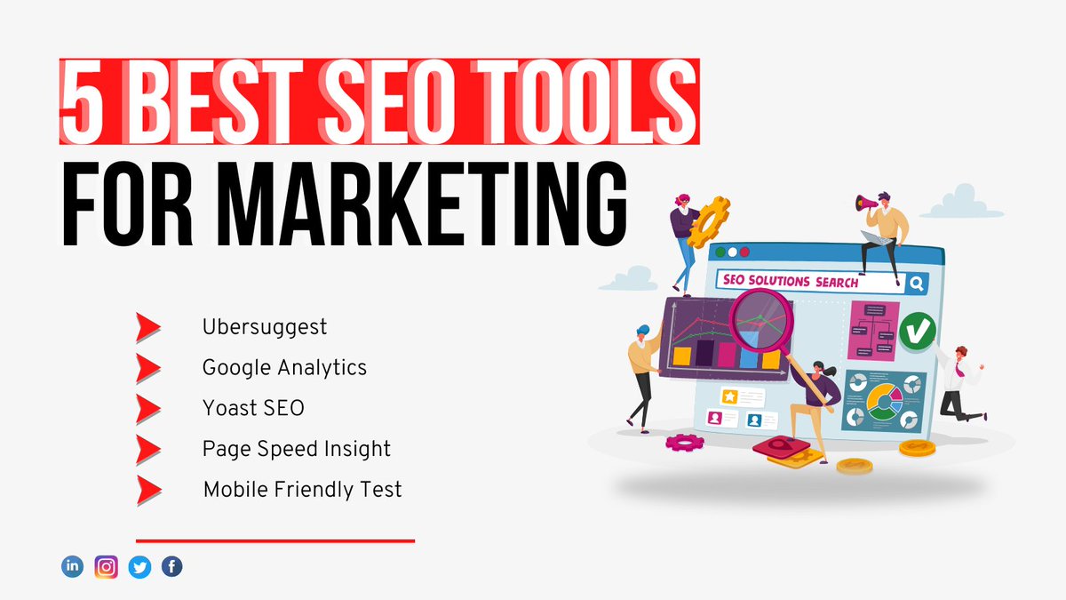 sujitprasad7251's tweet image. 5 Best SEO tools that play a very important role at the initial stage of any project. When you start working on a new project these tools will help you to make the best strategy and achieving goal. 

#seo #SEOLA #searchengineoptimization #SEOTips #seotricks #seostrategy