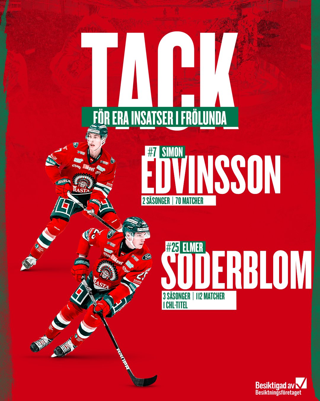 Frölunda HC finishes up their team auctions this week - ending on sunday  the 22th. Soderblom jersey + Simon Edvinsson & Elmer Soderblom sticks up  for grabs + more. Frölunda do not