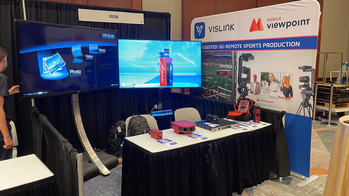 MobileViewpoint's tweet photo. Doors of #SVGCollege2022 in Atlanta just opened. We're there showcasing our all-star technology #IQSportsProducer #StellarCAM #LinkMatrix at the @SVGCollege Summit. Read all about it here: https://t.co/LutXHpIYV4
#SportsTechnology #AutomatedProduction #RemoteProduction https://t.co/jLJfOzaUPS