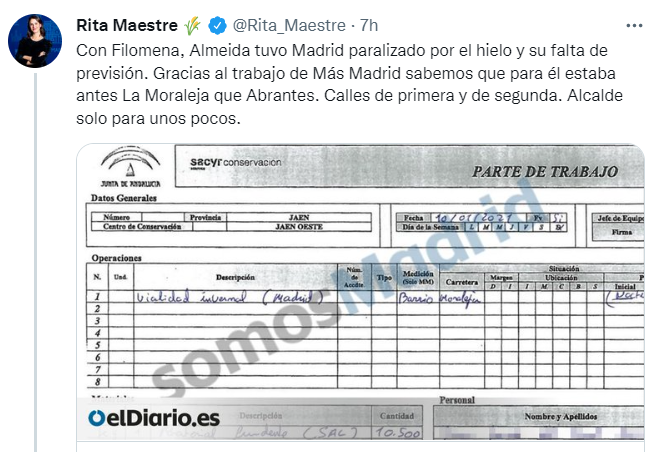 FroilLannister's tweet photo. A ver, @Rita_Maestre. Te pagamos 76358€ euros anuales por tu cargo de Concejal del Ayuntamiento de Madrid. Lo mínimo exigible sería que supieras que La Moraleja no forma parte de la ciudad dónde has sido elegida ¿no? https://t.co/EaOMpJDUZQ