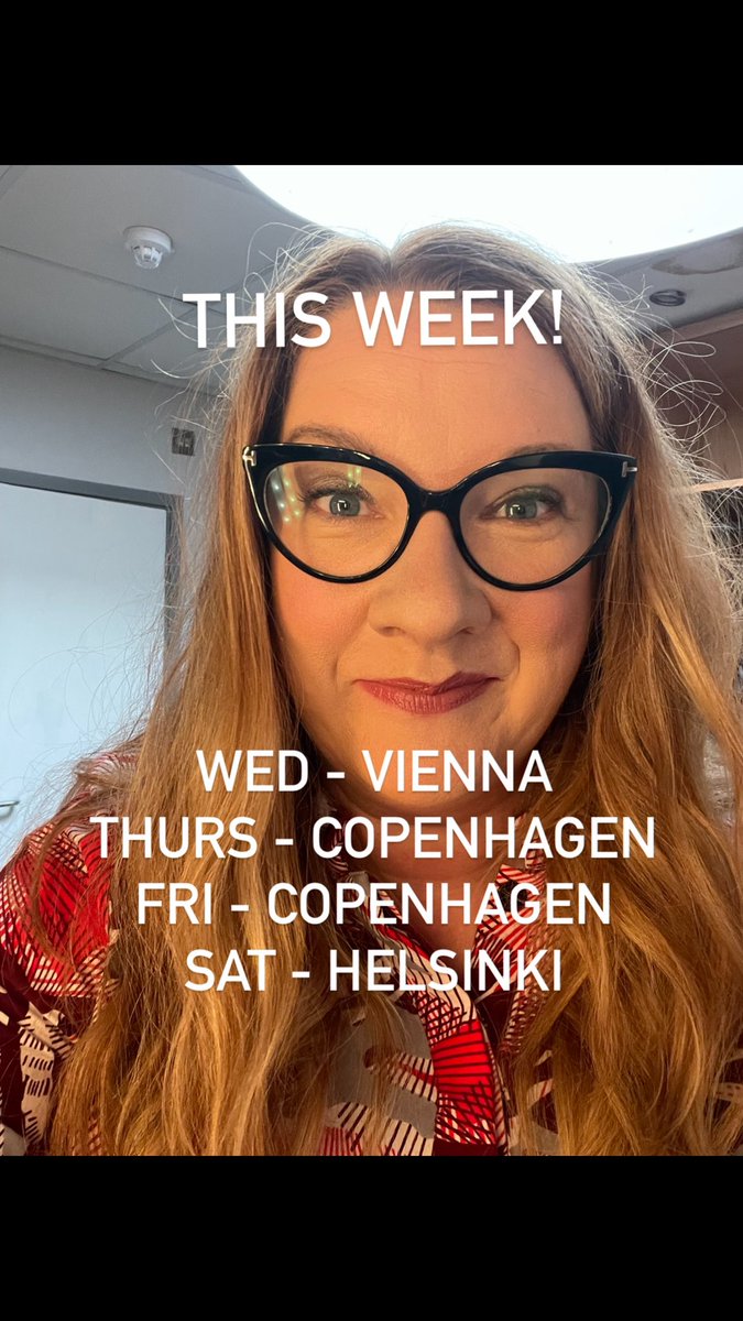 Who’s coming to see me this week? I’m in Vienna, Copenhagen and Helsinki. Tickets here https://t.co/WPolDhf1bU https://t.co/mcro54GZEg