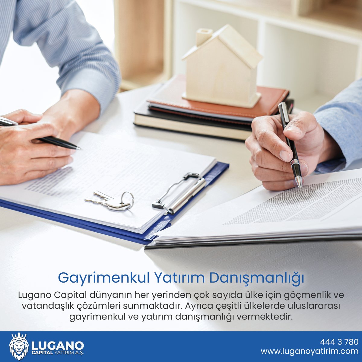 Gayrimenkul Yatırım Danışmanlığı 
Bize Ulaşın:

444 37 80
info@luganoyatirim.com
luganoyatirim.com

#gayrimenkul #yatırım  #danışmanlık #lugano #yatırımdanışmanlığı #uluslararasıgayrimenkul #uluslararası #konut