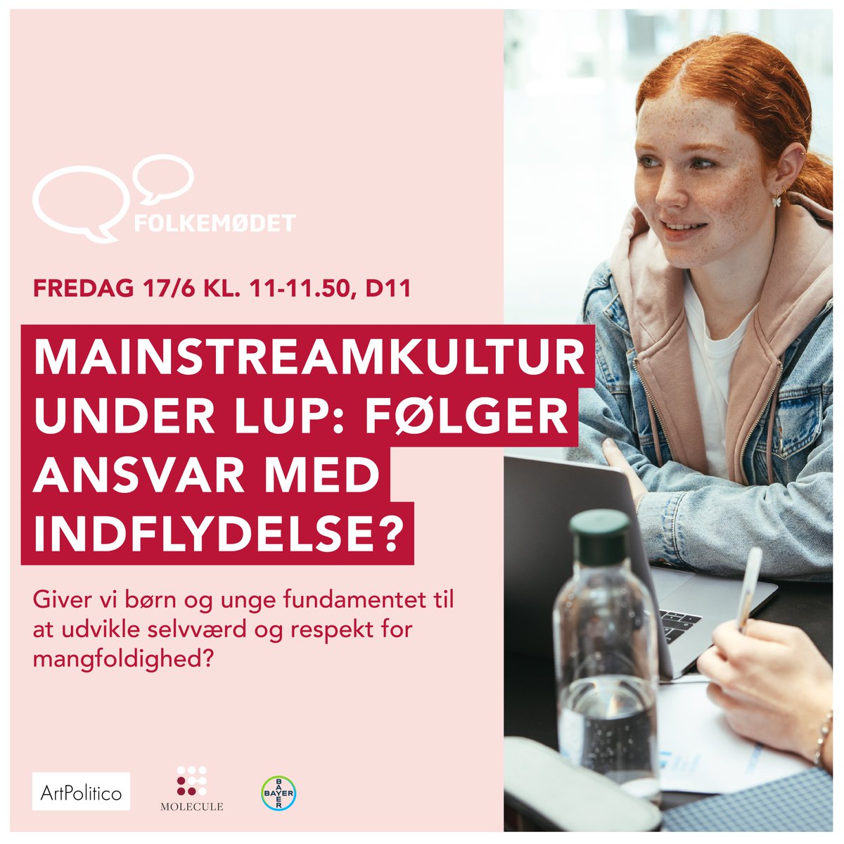 MoleculeHealth's tweet photo. Så er der snart Folkemøde, hvor mainstreamkulturens indflydelse på børns trivsel &amp; sundhed er til debat bl.a. med @ungdomsbureauet @CFDPs @ehrasch m.fl. 

#ArtPoliticodk #Galschiot https://t.co/FgpbQOJVYd