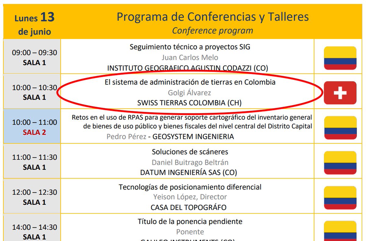 📣Arrancamos haciendo presencia en el VI congreso de Geomatica Andina en Bogotá 🇨🇴 cc <a href="/SuizaColombia/">Embajada de Suiza en Colombia</a>