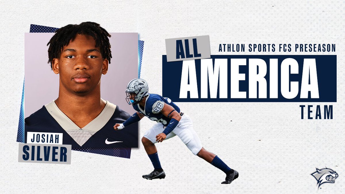 New Hampshire Football (@unh_football) on Twitter photo Congrats to rising sophomore DE on being named an <a href="/AthlonSports/">Athlon Sports</a> FCS Preseason All-America selection ✊#CAAFB #GraniteStrong
Full Story 🏈 bit.ly/3OdCAUg Congrats to rising sophomore DE on being named an <a href="/AthlonSports/">Athlon Sports</a> FCS Preseason All-America selection ✊#CAAFB #GraniteStrong
Full Story 🏈 bit.ly/3OdCAUg