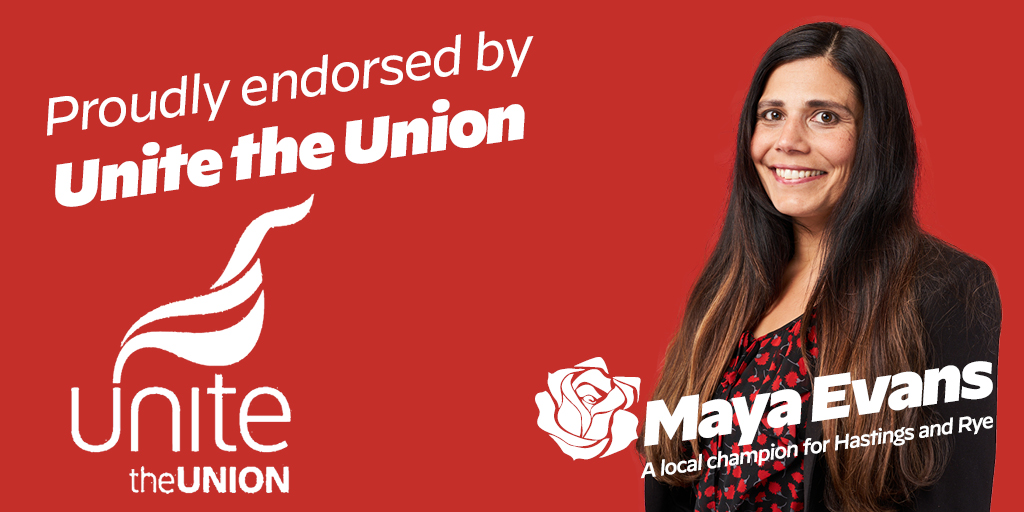 I'm proud to announce <a href="/unitetheunion/">Unite the union: join a union</a> has nominated me for the Hastings and Rye selection.  Unite is winning better pay for their workers through the power of collective bargaining. Today Unite won again for their workers in Lloyds Banking Group. This power of a union! 
Thank you!