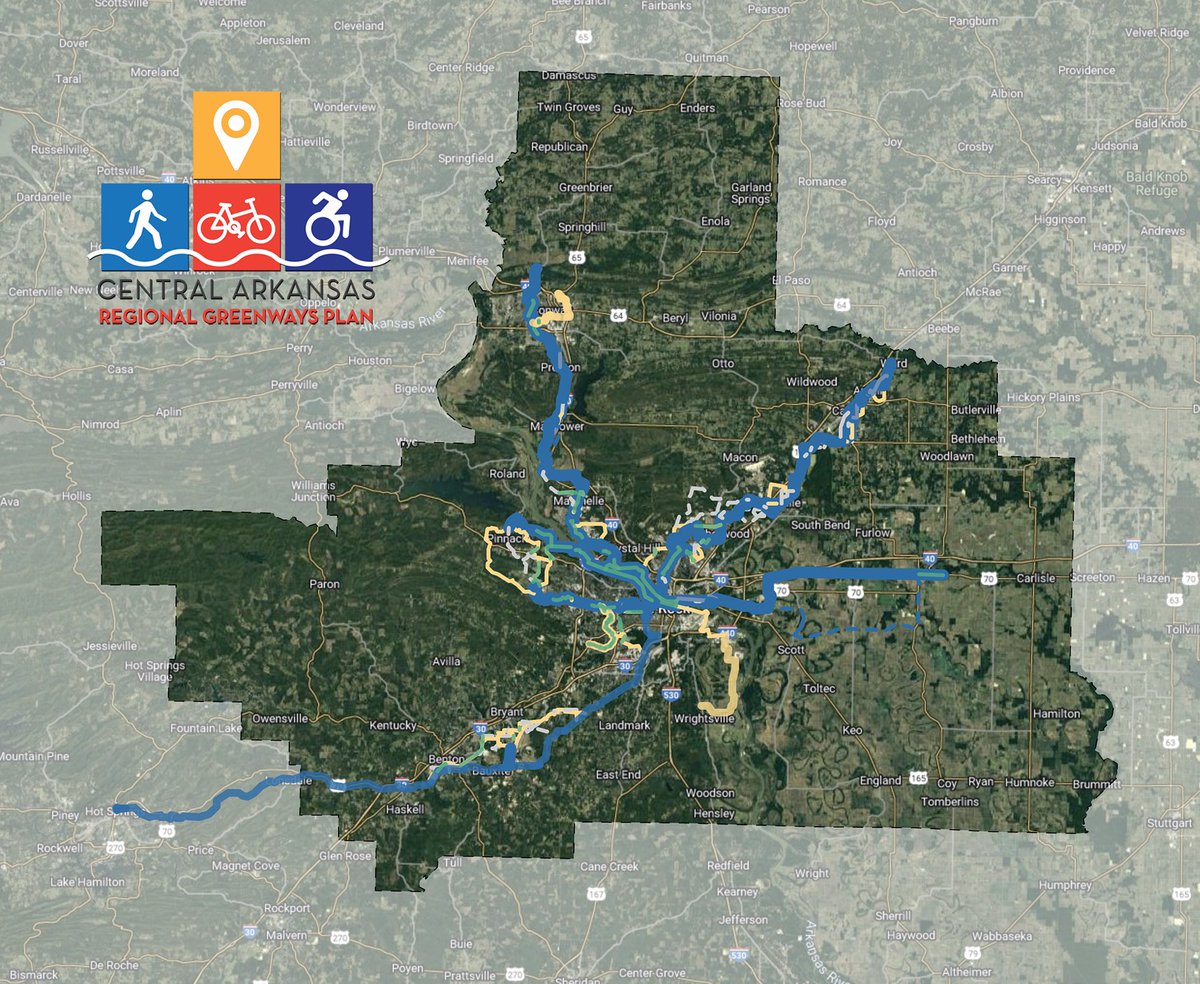 Metroplan invites you to review and comment on proposed routes for its Regional Greenways Plan. 
Access the interactive map at: tinyurl.com/mrxe8ess