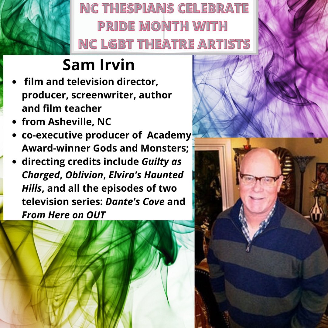 Celebrate #pridemonth with us and learn about the amazing out and open #nc #lgbt #artists practicing in the business this month with us! #pride #ncpride #film #theatre #director #asheville