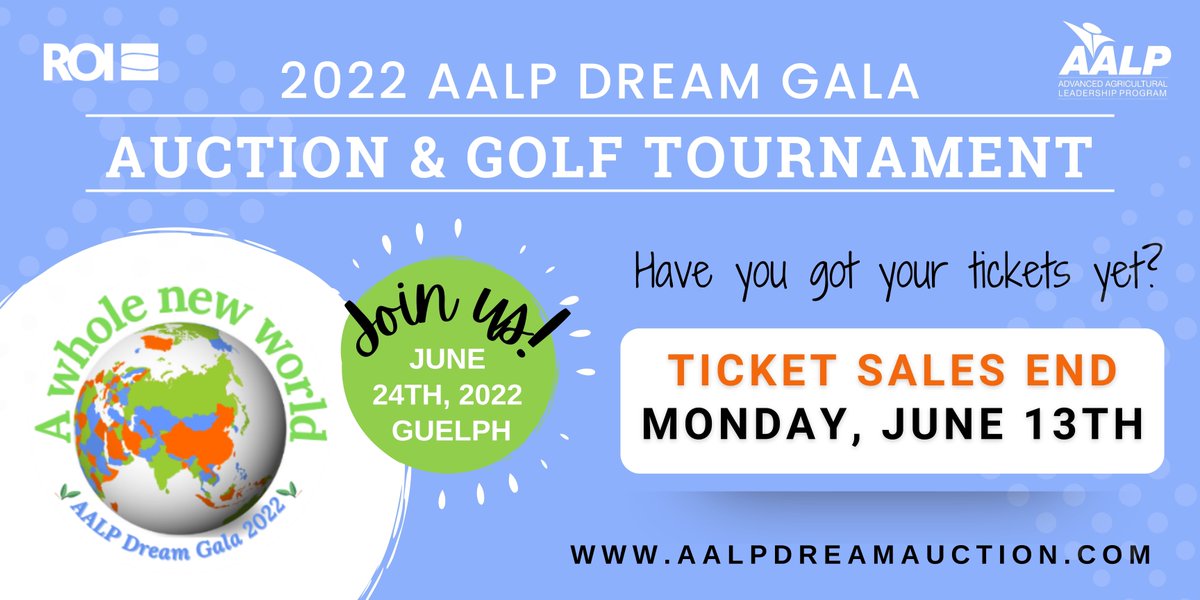 Ticket sales for the 2022 AALP Dream Gala &amp; Golf tournament ends today! This is a must attend summer event, if you want to connect with #Aggies, support #agleadership and have a great time! Buy your tickets today: bit.ly/3t2FLq8