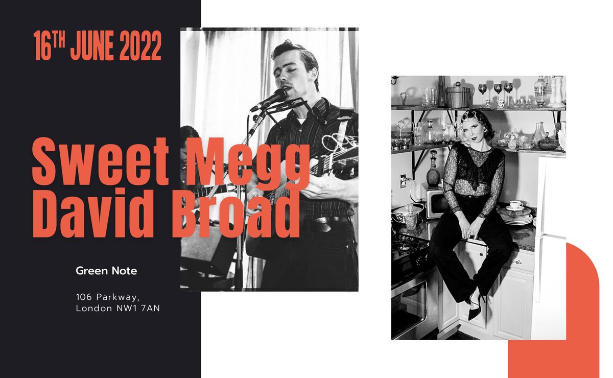 davidwbroad's tweet image. Looking forward to playing at @GreenNote this Thursday with Sweet Megg, all the way from Nashville via New York. There will be folk, blues and jazz standards.

Tickets here: ticketweb.uk/event/david-br…
 #whatsonlondon #folklondon #jazzlondon #blueslondon @folkandhoney