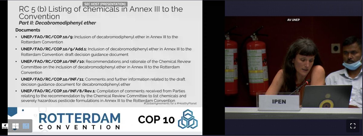 giuliacrln's tweet photo. #BRSCOPs
🧪 DecaBDE is a flame retardant listed under #StockholmConvention for global elimination
BUT exemptions still exist!
This #PersistentOrganicPollutant is still found in toys, breast milk
Listing it under #RotterdamConvention gives Countries one more tool to receive INFO https://t.co/lXlXGYDY09