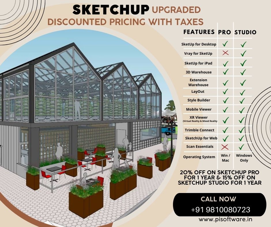PISoftwareIndia's tweet image. Create 3D models on Desktop, iPad, web, derive comprehensive documentation, win customer delight with photo realistic rendering. Engage in conversation with AR–VR.
Promo Valid till 20th June 2022

📞 +91-9810080723
🌐 bit.ly/3zz6uyc
#SketchUp #PISoftwareIndia