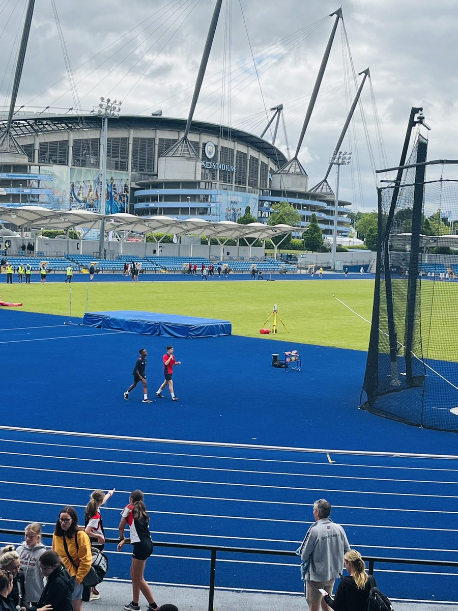 micky_lemon's tweet photo. Best of luck to our 11  @awjs_sport Athletes who are taking part in the @ISAsportUK National Athletics Finals today. What a venue - Manchester Athletics Arena #experience #memories @CognitaSchools 👏🤞 https://t.co/Bo7stmoglr