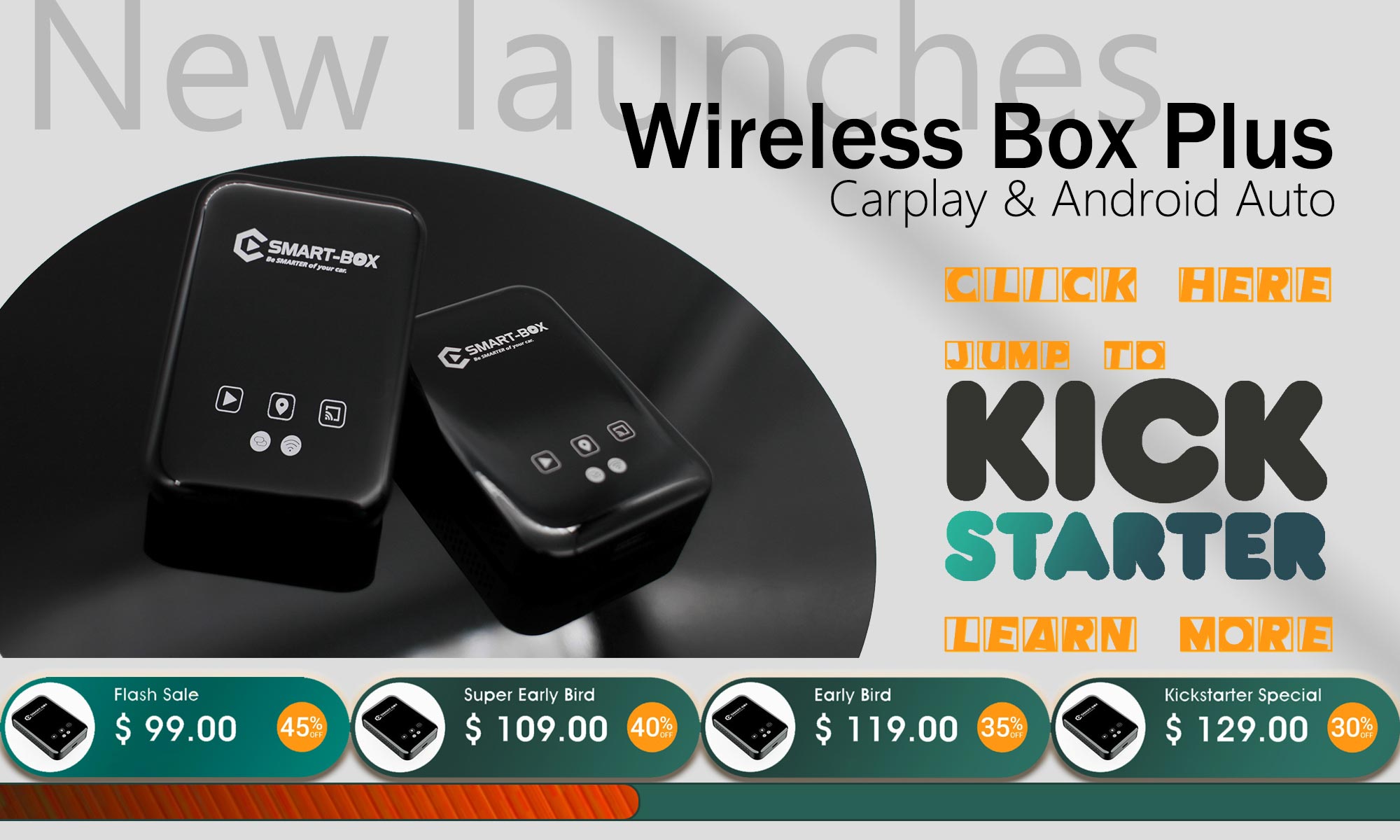 Smart-Box: Wireless CarPlay & Android Auto Adapter by Carplay Smart Box —  Kickstarter