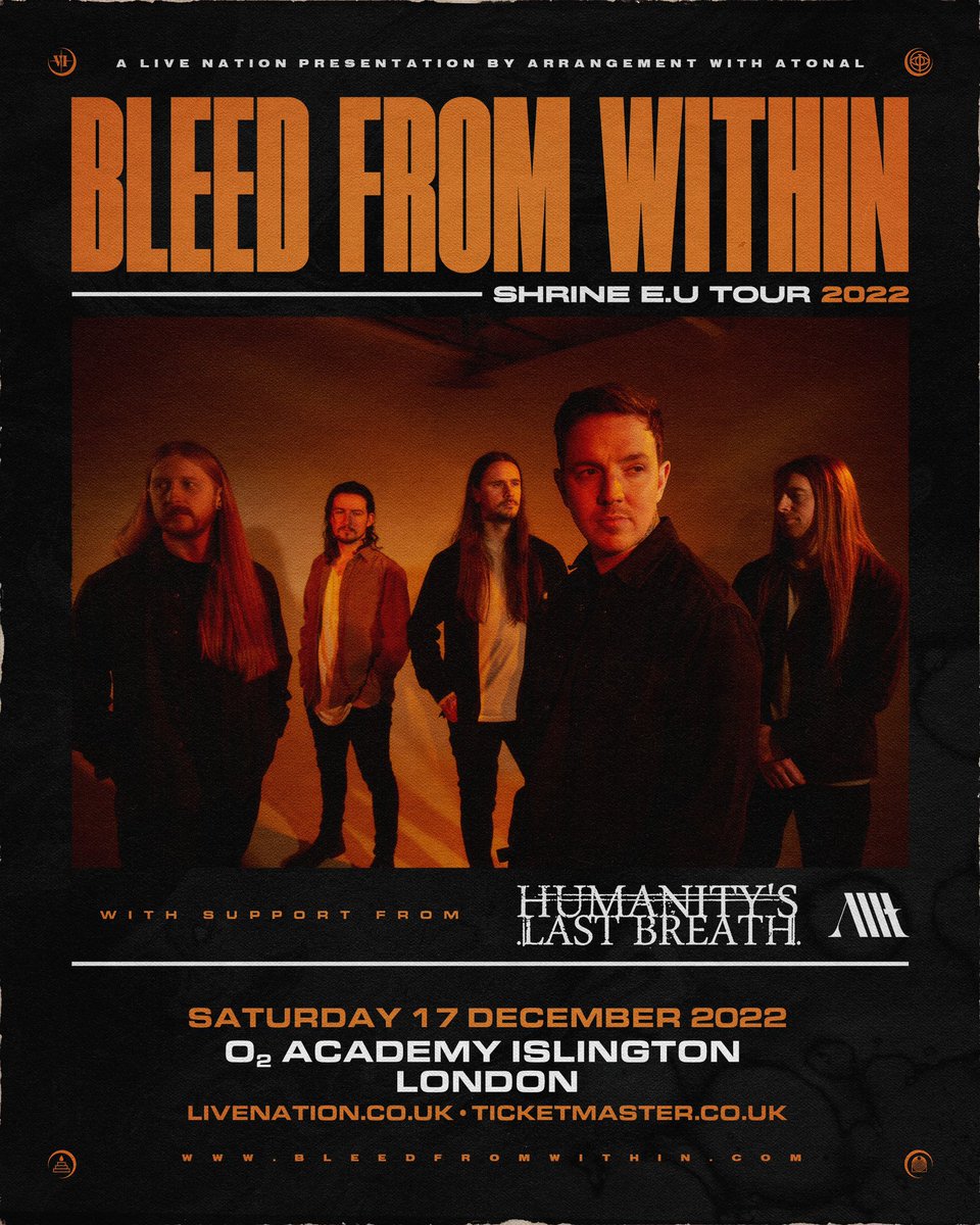 Tickets on sale NOW.

🔸livenation.co.uk/artist-bleed-f…