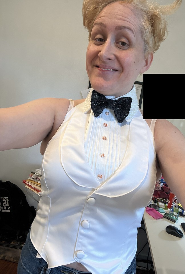 jacquelinehyde's tweet photo. I am proud of my work… like even the damn buttons I made! Yet to see how this comes off… you gotta buy a ticket! https://t.co/k4qgJtTxxd 
.
#thestandardfox #burlesque #drag #cabaret #seattle https://t.co/tVWZ3JBiEU