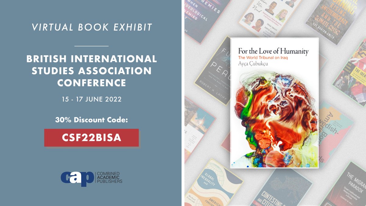 The new paperback edition of my book is now available at the virtual book exhibition of #BISA2022. Discount code below. 

 combinedacademic.co.uk/bisa-2022/