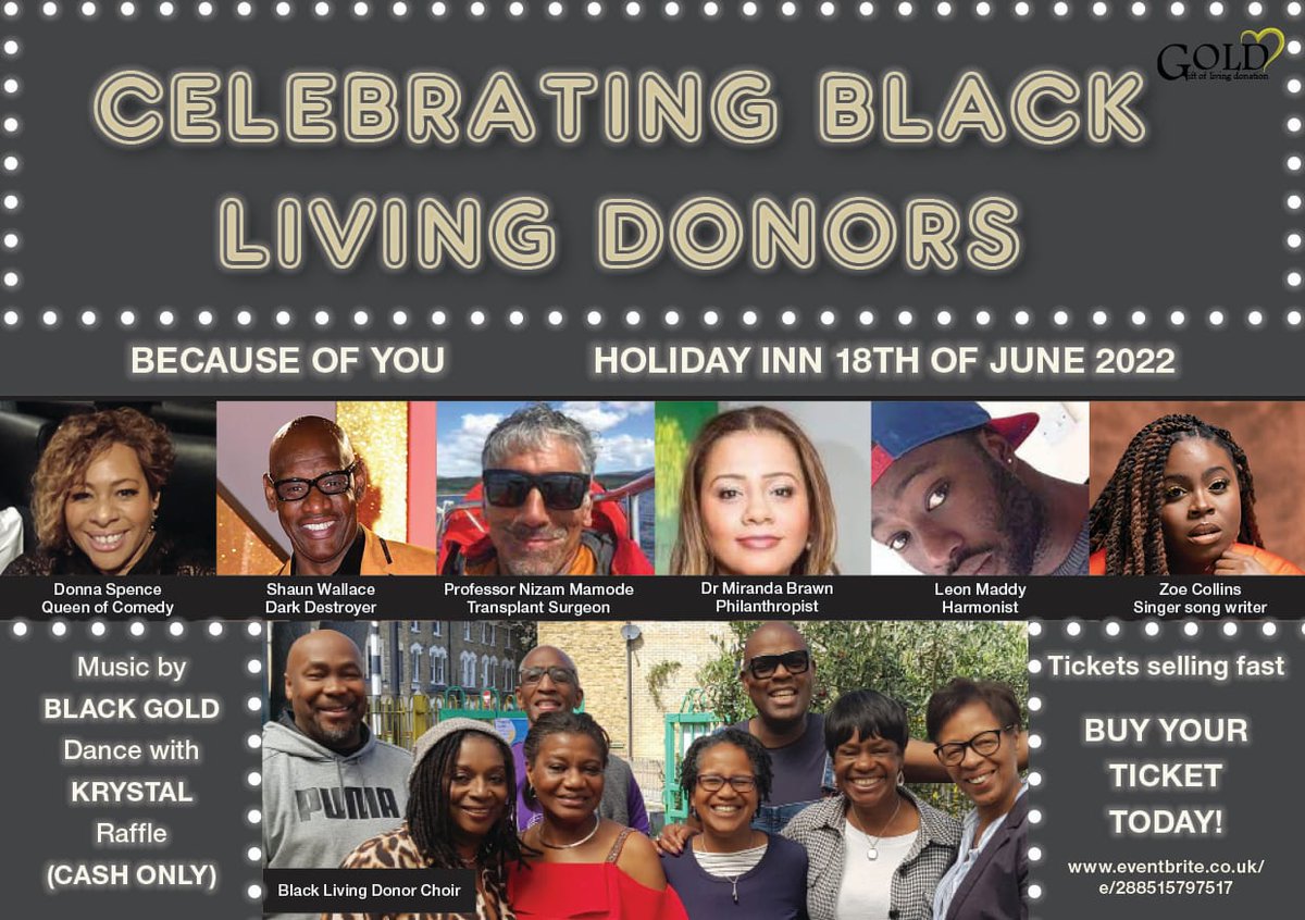 Black patients are living their best life because of their incredible living donors, join the celebration! @ThinkKidneys @brawnm @ESOTtransplant @GSTTKPA @acltcharity @kidneycareuk @NHSOrganDonor @TheShaunWallace @RoyalFreeNHS @NizamMamode @DrAfuwape_Psych