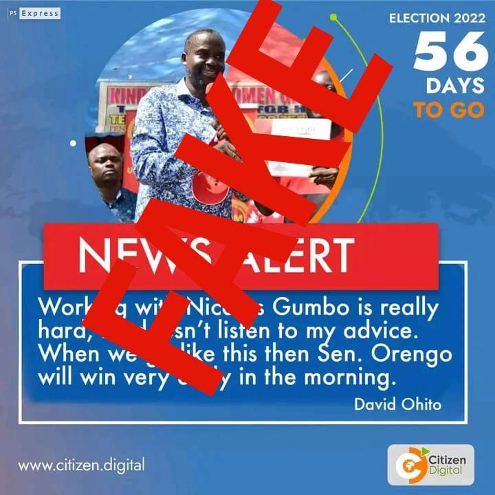 FactChecker_Ke's tweet photo. Beware! Follow @citizentvkenya verified platforms for accurate updates on the election 2022 and other news https://t.co/XflAx71WK5