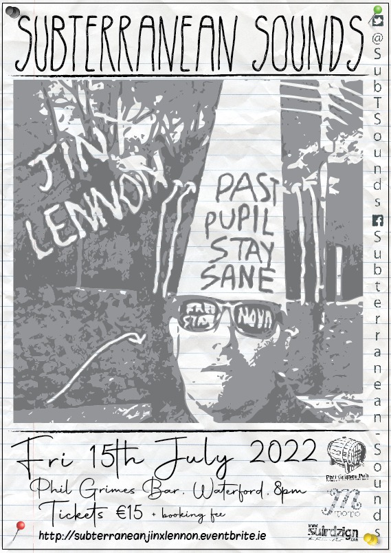 SubTSounds's tweet image. #Gig announcement:  The living legend that is @JinxLennon comes to our #UpstairsUnderground July 15th. 
On sale #NOW
subterraneanjinxlennon.eventbrite.ie 
RTs very welcome and appreciated
