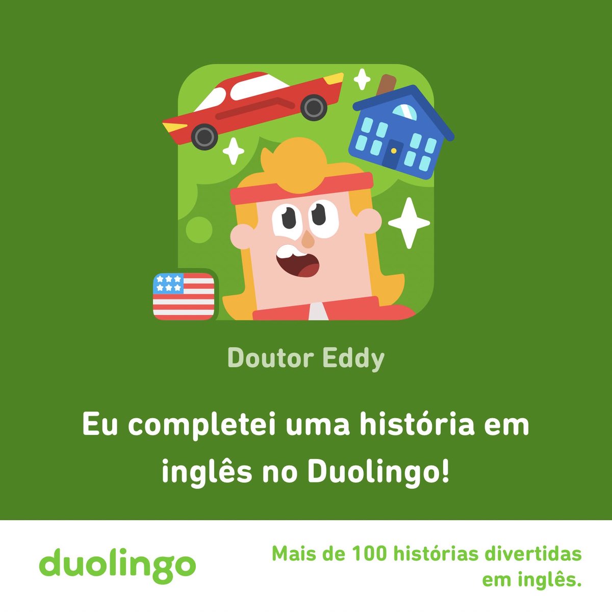 MoniqueMarculan's tweet photo. Estou colocando meu inglês em prática com o Duolingo Histórias! Vem também! https://t.co/eSLvfg9Se4 https://t.co/QQvlzNsYyM