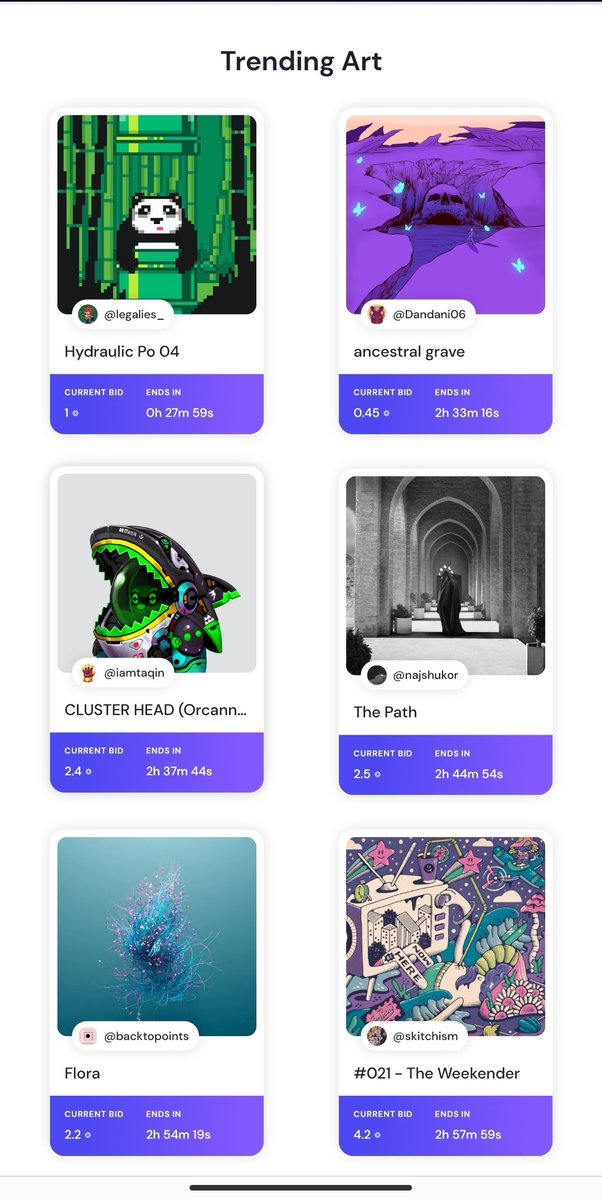 ⚪ My work make it to the front! 
Trending art on <a href="/formfunction/">Formfunction</a> 🙏🏼

🚨The auction still running.
2+ hours left 

#SolanaNFTs