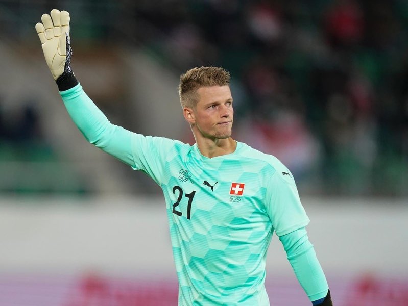 MozoFootball's tweet photo. 🇨🇭 Jonas Omlin against Portugal: 

🔘 8 Saves 
🔘 100% Run-outs
🔘 100% High-claims 
🔘 2/2 Ground Duels 
🔘 1/1 Dribbles 
🔘 68 Touches 
🔘 26 Passes 
🔘 13 Accurate Long Balls 

Yes he completed a dribble.😅 #NationsLeague #SUIPOR #SWIPOR https://t.co/QUN0q3JcYm