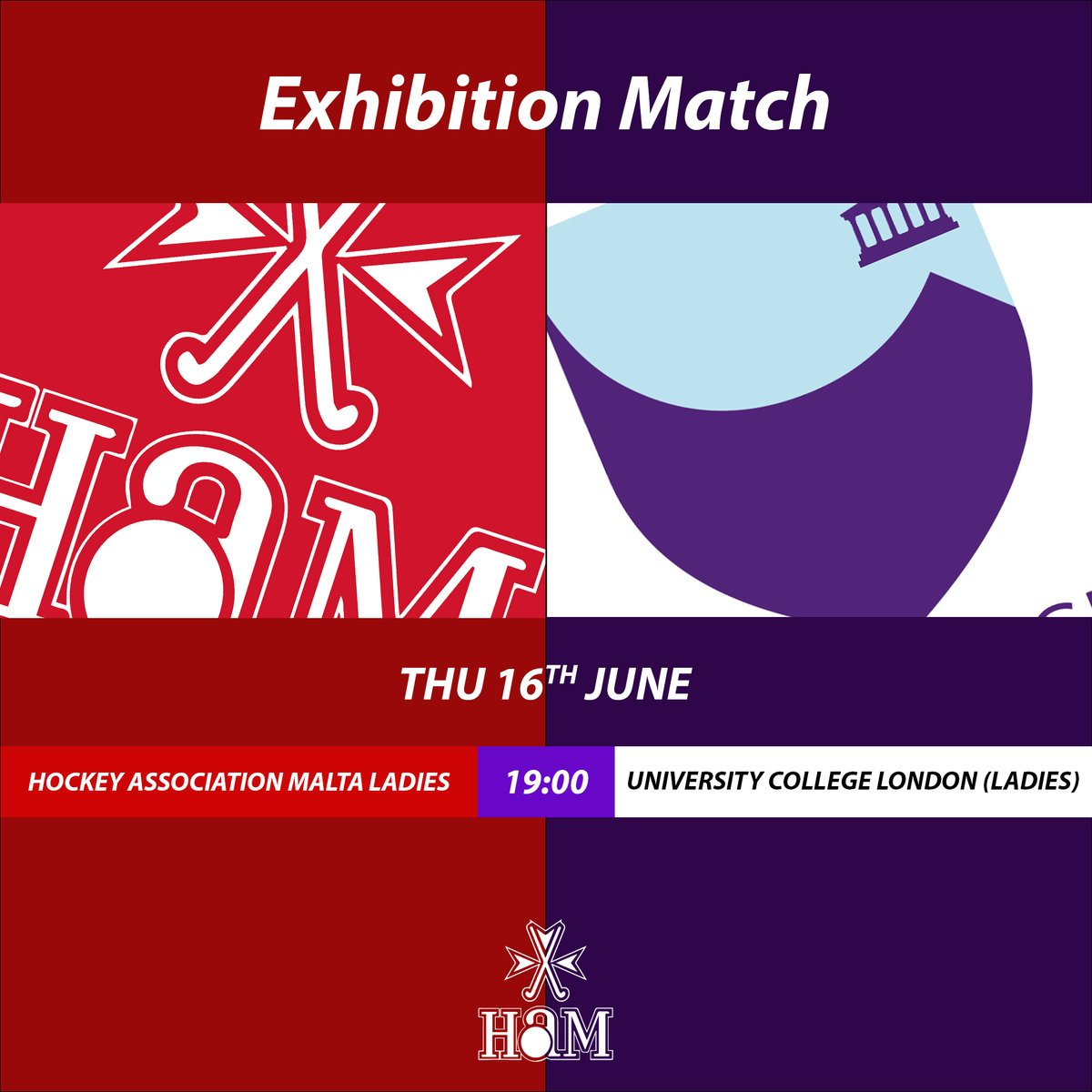 We're looking forward to welcoming <a href="/UCLHockeyClub/">UCL Men's Hockey</a> and <a href="/UCLWHC/">UCL Women's Hockey</a> for 3 friendly matches against our local teams! 👋🏑

#MaltaHockey