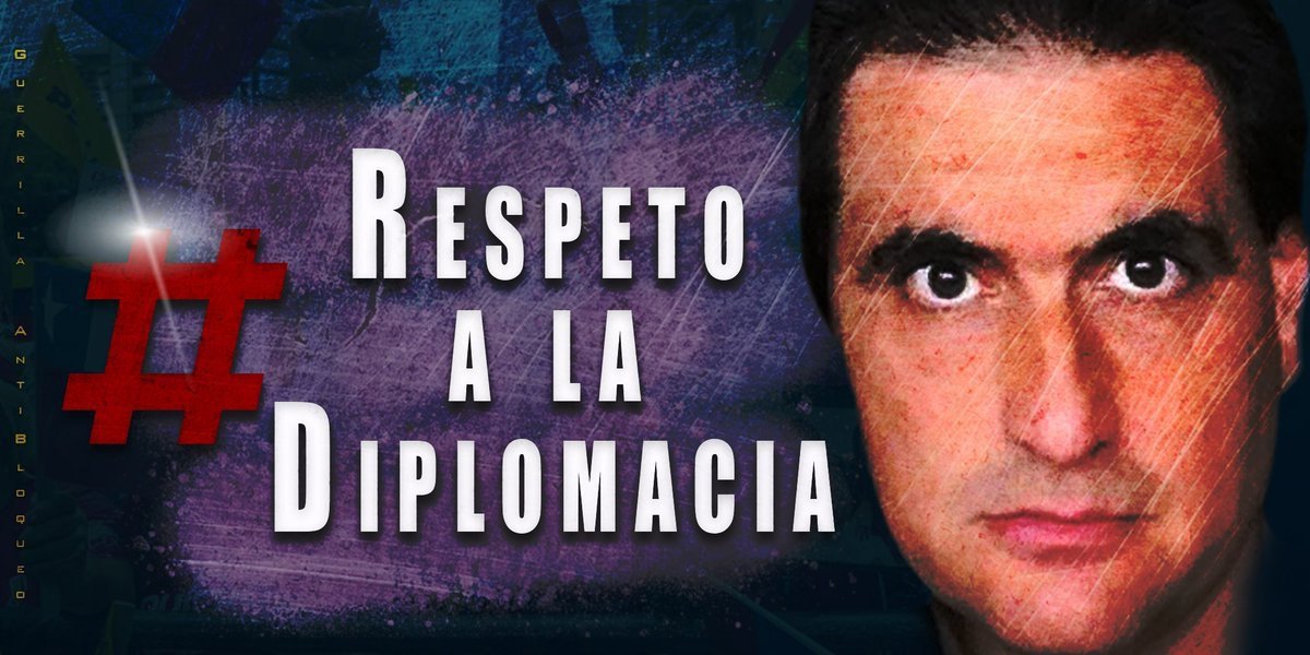 Este hecho ocurrido (el secuestro de nuestro diplomático) no debió haber ocurrido nunca, Alex Saab posee inmunidad, por eso no debe pasar Ni Un Solo Dia más bajo secuestro. 
Respeto a la diplomacia!

<a href="/NicolasMaduro/">Nicolás Maduro</a>
<a href="/JoeBiden/">Joe Biden</a> <a href="/POTUS/">President Donald J. Trump</a>
<a href="/WHAAsstSecty/">Bureau of Western Hemisphere Affairs</a>