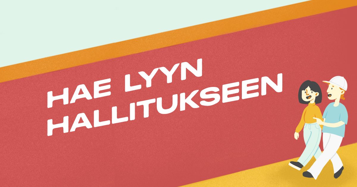 LYY hakee tällä hetkellä a) hallituksen jäsentä, b) SYLin ilmastoverkoston jäsenehdokkaita sekä c) edunvalvonta-asiantuntijan sijaista. Lue lisää verkkosivuiltamme! lyy.fi/hae-lyyn-halli… #rekry #rekrytointi <a href="/ulapland/">University of Lapland</a> <a href="/SYL_FIN/">SYL</a>