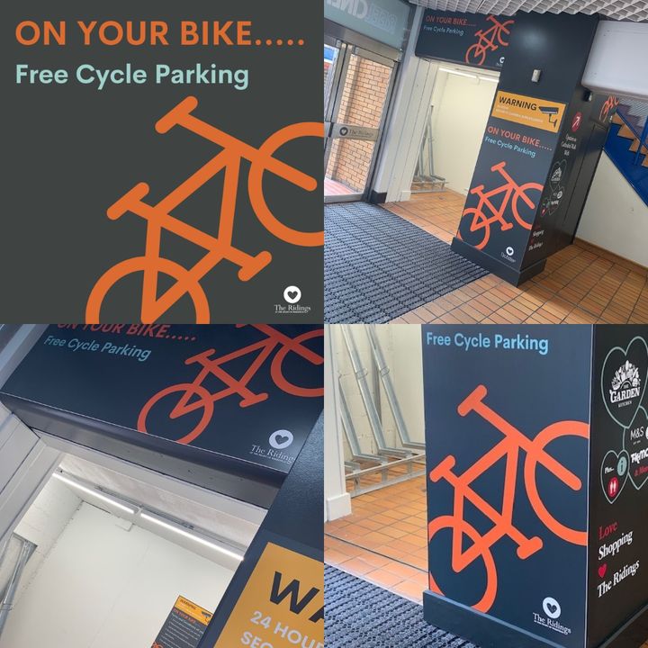 ridingscentre's tweet photo. 🚴 NOW OPEN 🚴♀
Wakefield's first fully undercover and secure bike parking area - On Your Bike!
Find 'On Your Bike' on the middle mall in the Southgate entrance foyer.
#cycling #cyclelife #tourdeyorkshire #cycletowork #cycleweek #wakefield #ilovelocal https://t.co/GoadTw820R