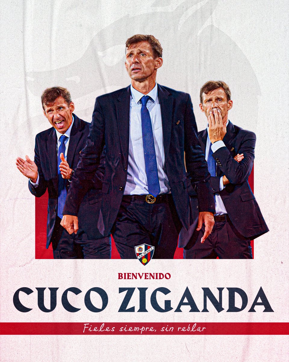 SDHuesca's tweet photo. OFICIAL | 𝙅𝙤𝙨𝙚́ 𝘼́𝙣𝙜𝙚𝙡 '𝘾𝙪𝙘𝙤' 𝙕𝙞𝙜𝙖𝙣𝙙𝙖, nuevo entrenador de la SD Huesca.

¡𝐸𝑥𝑝𝑒𝑟𝑖𝑒𝑛𝑐𝑖𝑎 𝑦 𝑐𝑜𝑚𝑝𝑟𝑜𝑚𝑖𝑠𝑜 𝑝𝑎𝑟𝑎 𝑙𝑖𝑑𝑒𝑟𝑎𝑟 𝑛𝑢𝑒𝑠𝑡𝑟𝑜 𝑝𝑟𝑜𝑦𝑒𝑐𝑡𝑜!

👏 𝗕𝗶𝗲𝗻𝘃𝗲𝗻𝗶𝗱𝗼 👏

#CucoNoRebla🔵🔴 

➕👉 https://t.co/23XzmoxD2i https://t.co/GhpC9hJQjJ