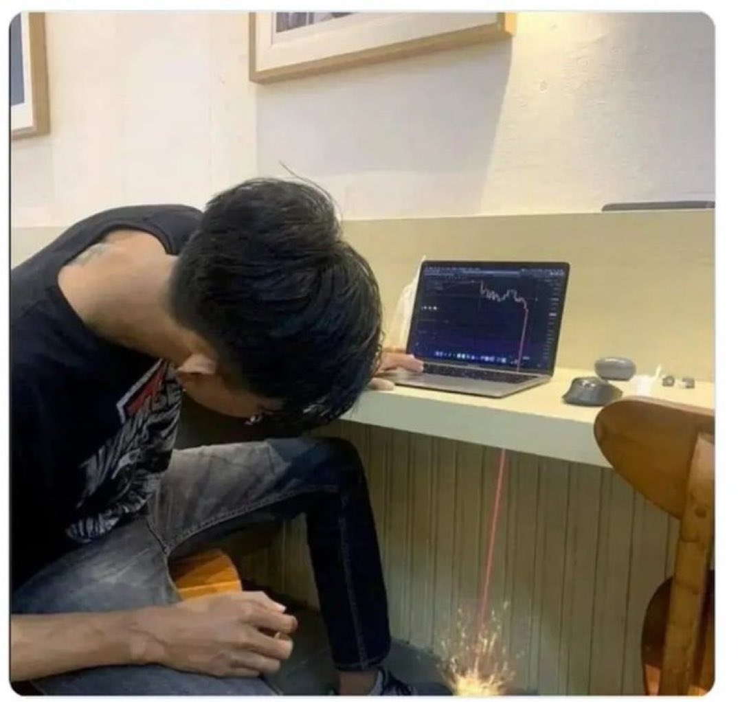 dystoman's tweet photo. L'ensemble du marché en ce moment..
 #trading #stockmarketcrash #Cryptocrash #banknifty #Nifty #USDT #Bitcoin  #BitcoinCrash https://t.co/4PPPZf5M4d