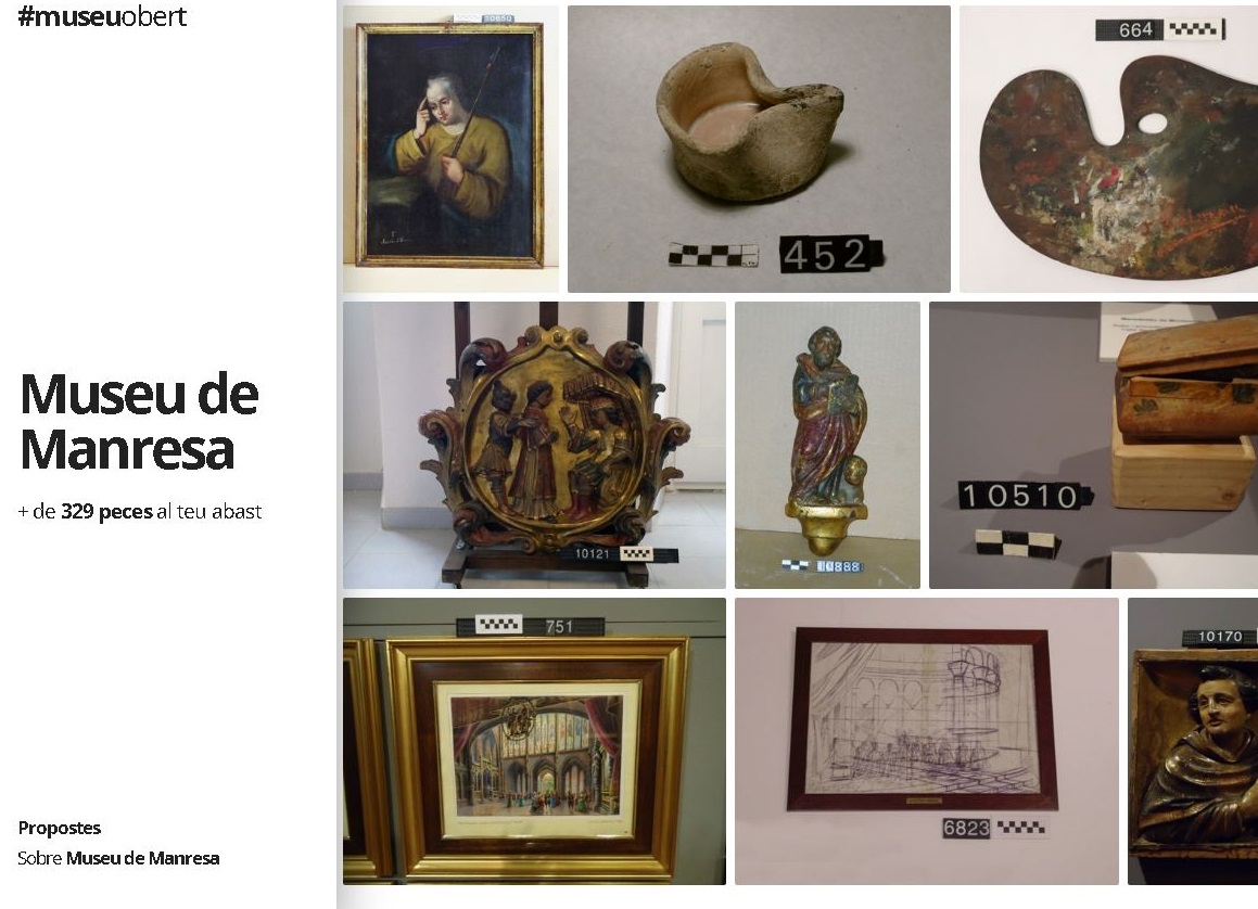 museudemanresa's tweet photo. #MuseuObert és una de les accions innovadores que vam començar a desplegar l'any passat. La plataforma digital és una de les eines que ens serveix per promoure i donar accés online al nostre fons, i presentar propostes temàtiques.
#InnovacióMW #MuseumWeek2022
⬇️ https://t.co/1wW6O25n9T
