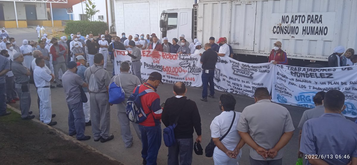 74Caramar's tweet image. Los trabajadores y trabajadoras de Mondelez Barquisimeto MAS FIRMES QUE NUNCA.. DIOS VA DELANTE DE NOSOTROS COMO PODEROSO GIGANTE.. 
@torrealbaf_ 
@tonyboza 
@fbsttccplara @SINTRABOALIMEN3 
@maduro_en 
@SunbtrakraftC 
@TarekWiliamSaab