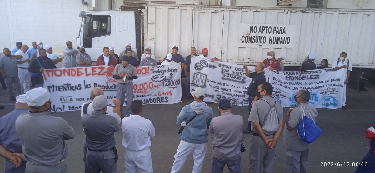 74Caramar's tweet image. Los trabajadores y trabajadoras de Mondelez Barquisimeto MAS FIRMES QUE NUNCA.. DIOS VA DELANTE DE NOSOTROS COMO PODEROSO GIGANTE.. 
@torrealbaf_ 
@tonyboza 
@fbsttccplara @SINTRABOALIMEN3 
@maduro_en 
@SunbtrakraftC 
@TarekWiliamSaab
