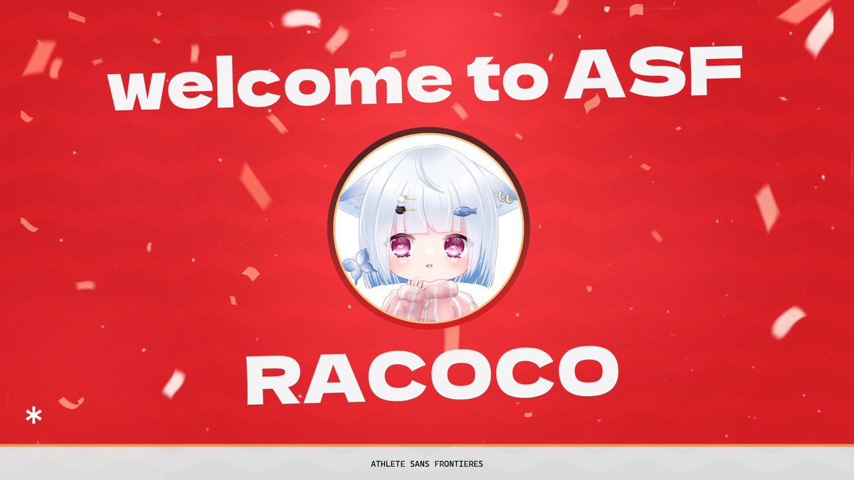 ASF_FN's tweet photo. 【入隊報告】
女子部門
らここ|@Racopoyo
#teamASF https://t.co/dzD8QJWvx9