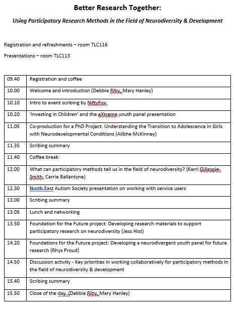 We are really excited to hold this event on participatory methods in the field of neurodiversity &amp; development as part of a Research England funded project. Register here to join us in Durham on 1st July: forms.office.com/r/uP1MVKpkkP