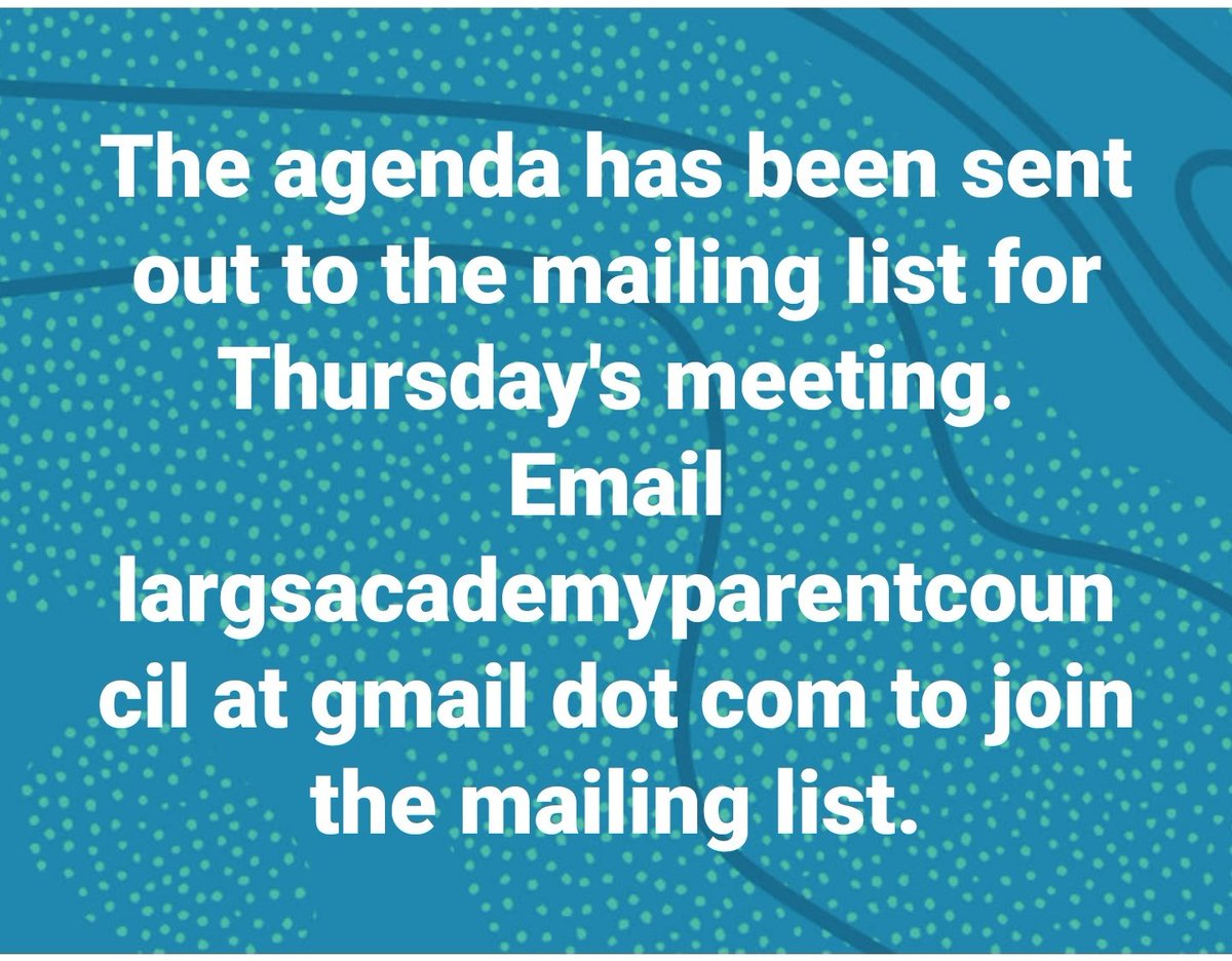 Largs Academy Parent Council tweet media