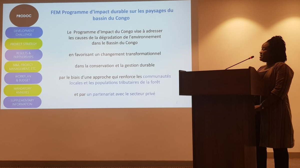Fière d'avoir présenté le Child Project Gabon🇬🇦! 
Great discussions on Congo Basin Impact Program. GEF-7  à #Kinshasa
<a href="/undpgabon/">PNUD GABON</a>
<a href="/UNEP_Francais/">Programme des Nations Unies pour l’environnement</a>
  <a href="/theGEF/">Global Environment Facility (GEF)</a>
  <a href="/CEEAC_ECCAS/">CEEAC_ECCAS</a>
<a href="/WWFGabon/">WWF Gabon</a> 
@AfYWL