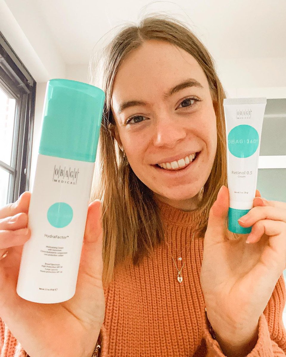 pureobagi's tweet photo. Thanks @emlynbridget for showing us your skincare essentials! 💙 Did you know the Obagi360® System is recommended for those starting a skincare journey? These products can be used for a variety of skin concerns, including spots and blemishes. https://t.co/D5kJgDGXCr #ObagiOnline https://t.co/c0Boy1UxZO