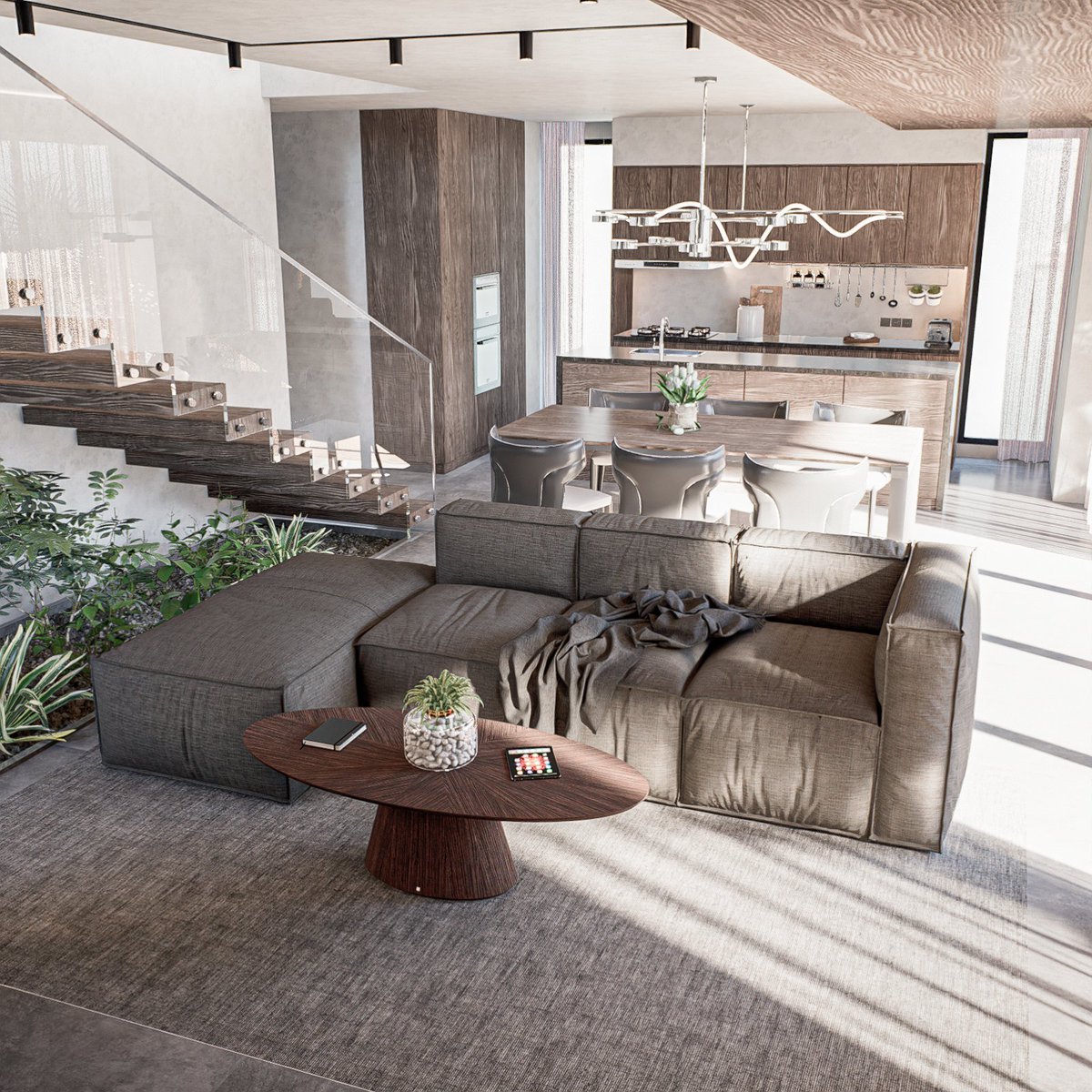 D5_Official_X's tweet photo. Kitchen - Living room
by Leandro, Sentir Visual
Workflow: Sketchup + D5 Render
#d5render #renderedwithd5 #d5 #dimension5 #3dvisualization #render #renderlovers #3drender #rendering3d #rendering  #renderbox #renderings #renders #interiordesign #interior #livingroom #sketchup https://t.co/jtYRnknxYT