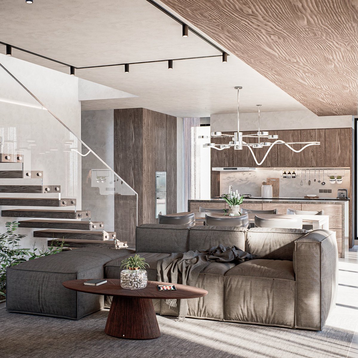 D5_Official_X's tweet photo. Kitchen - Living room
by Leandro, Sentir Visual
Workflow: Sketchup + D5 Render
#d5render #renderedwithd5 #d5 #dimension5 #3dvisualization #render #renderlovers #3drender #rendering3d #rendering  #renderbox #renderings #renders #interiordesign #interior #livingroom #sketchup https://t.co/jtYRnknxYT