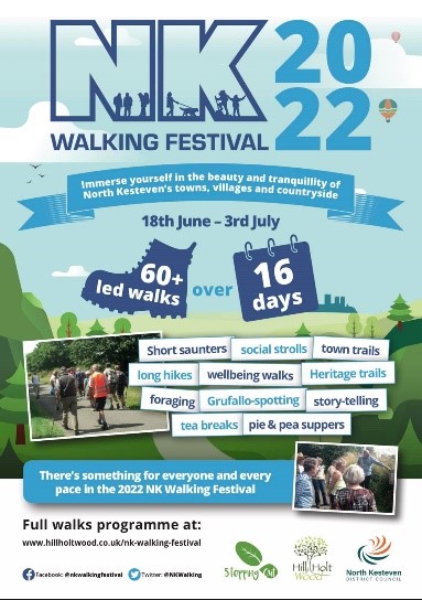 letsmovelincs's tweet photo. Only 5 days to go until North Kesteven Walking Festival 2022 beings! #NKWF22 🚶‍♀️🚶‍♂️
With 60-plus walks to enjoy between 18 June to 3 July, there's something to suit all ages and abilities.
Find out more ▶  https://t.co/oYTBRbafsd
#walking #letsmovelincolnshire #everymovecounts https://t.co/NIM93YPfHV