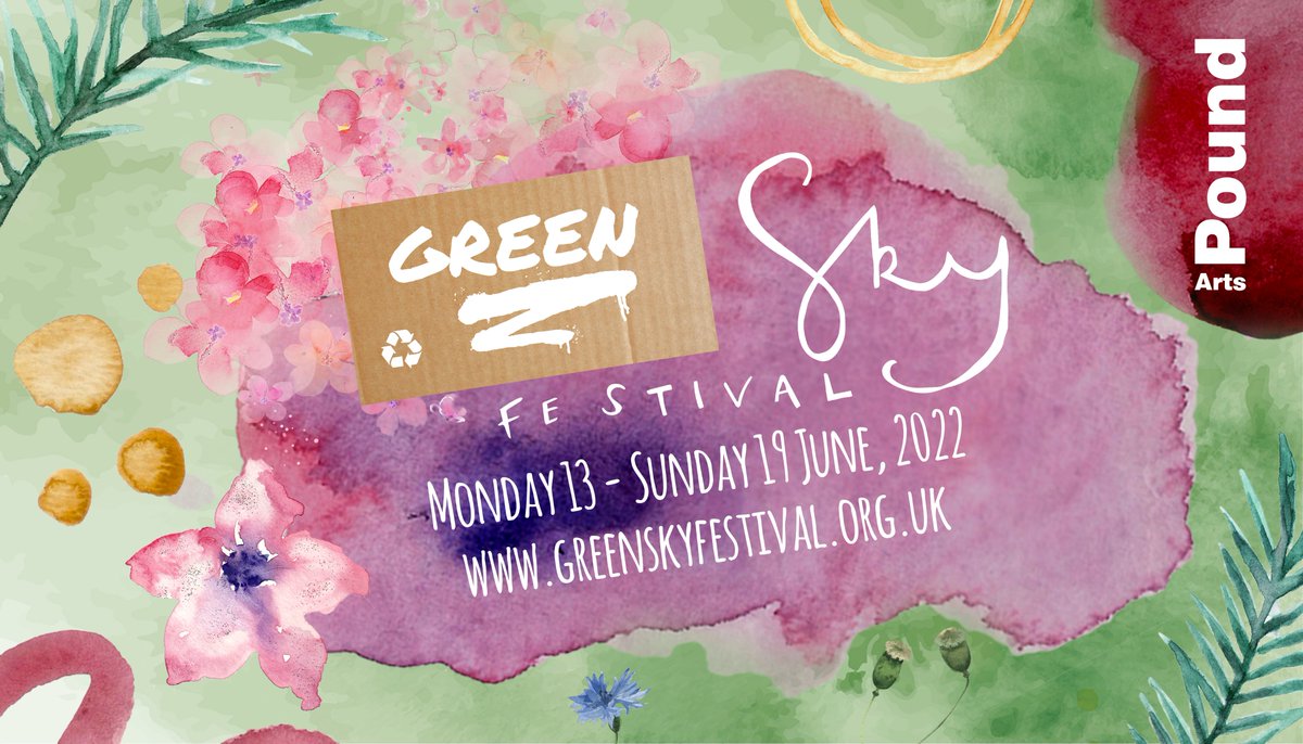 poundarts's tweet photo. GREEN SKY FESTIVAL WEEK IS HERE! Festivities kick off tonight with a gig from the superb Bristol-based 4 piece @roadnottakenuk and there's plenty more music, theatre, family events and workshops to look forward to. Check it all out and book tickets HERE  https://t.co/m3ZNB9Vkd7 https://t.co/GZ90aay0s3