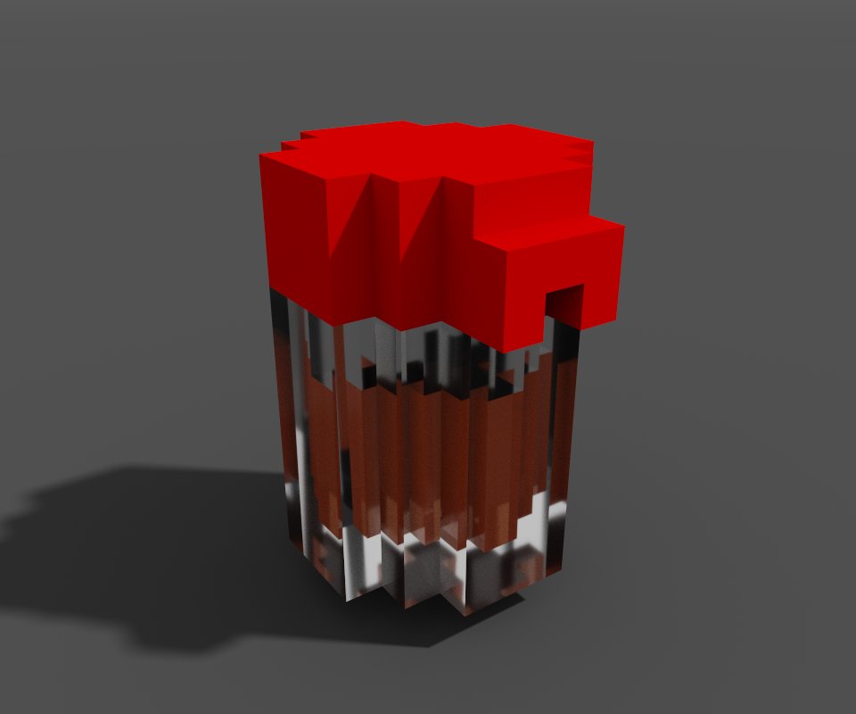 目玉焼きは醤油派です
#voxelart 
#magicavoxel 
#ボクセルアート