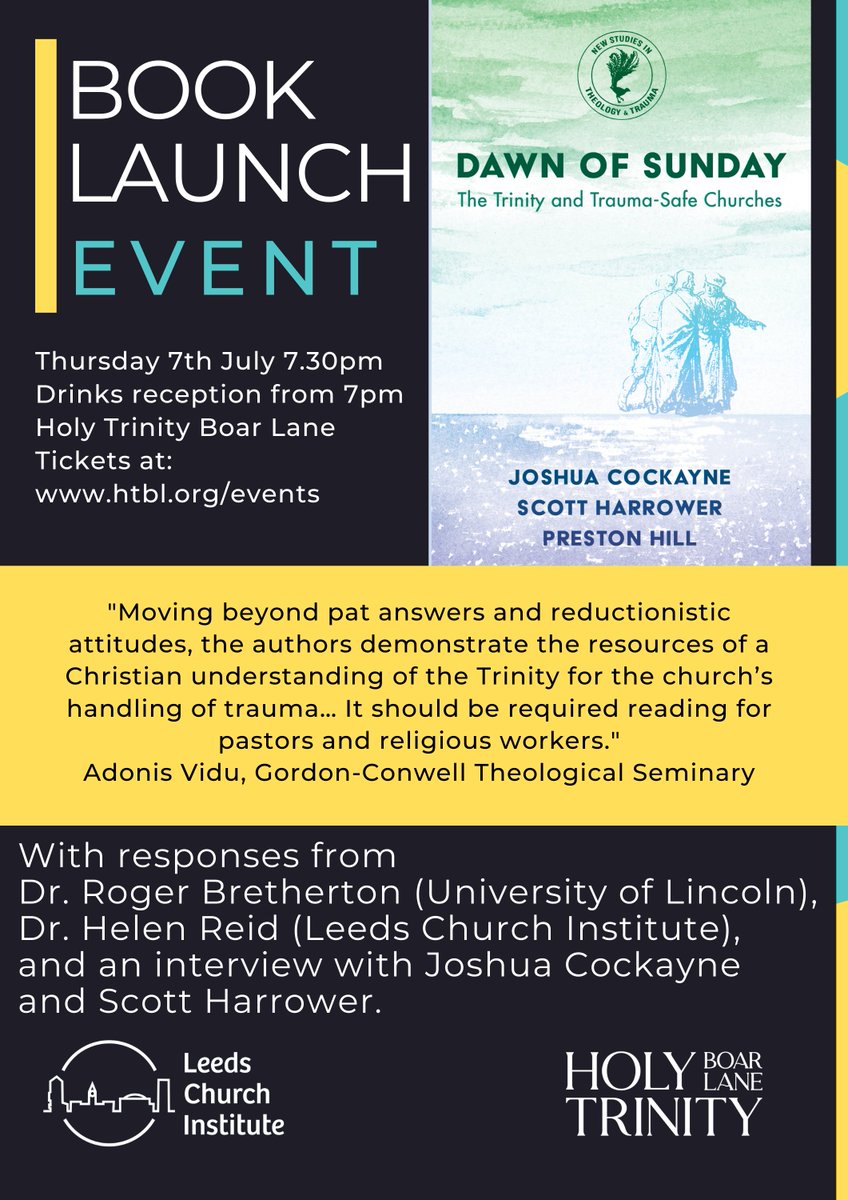LeedsCofE's tweet photo. How churches deal with trauma is the topic of a new book co-written by one of our priests in the Leeds area.

Read more here ➡ https://t.co/1IsrjFkMDl https://t.co/jpct72iyB1