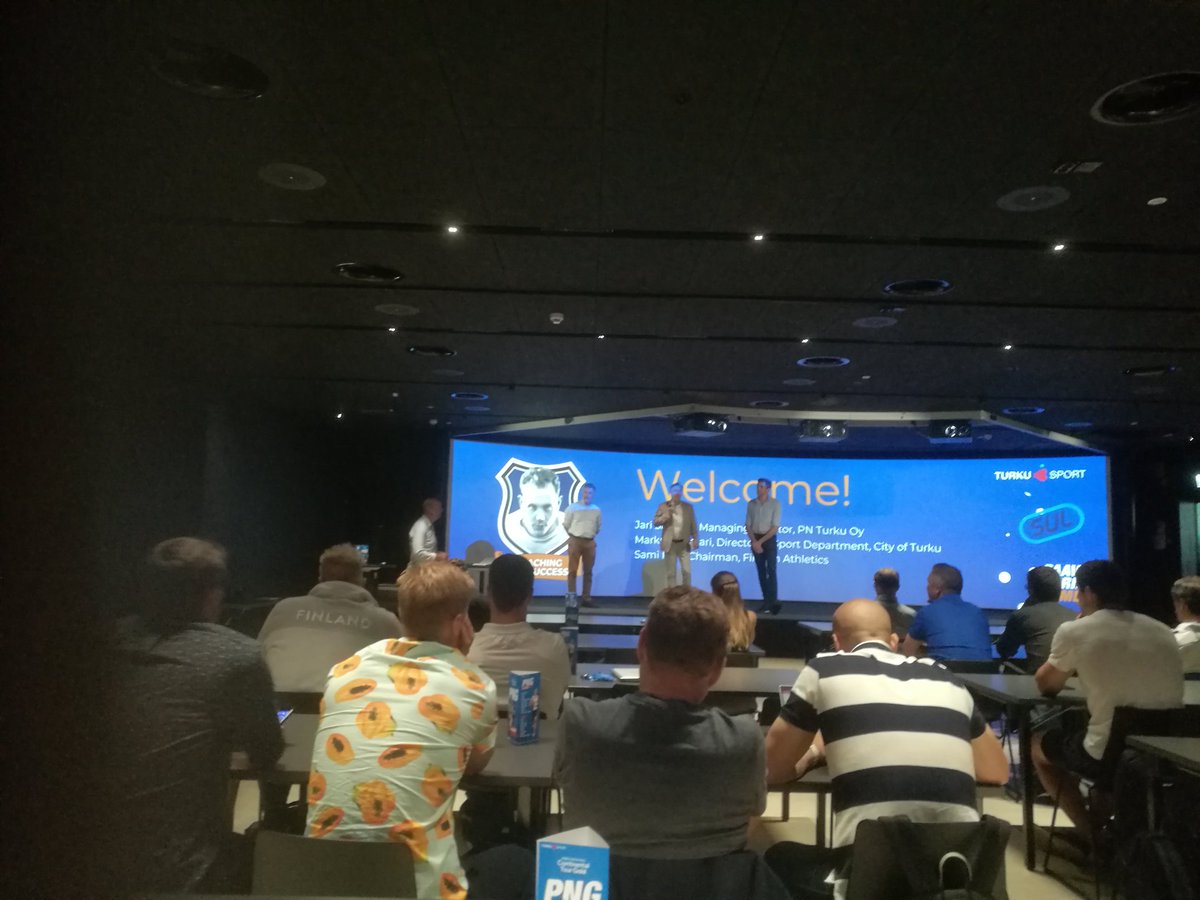 #PaavoNurmiGames Seminar "Coaching for Success" <a href="/yleisurheilu/">Yleisurheilu</a> <a href="/JokiTurku/">Joki Turku</a> <a href="/Turkukaupunki/">Turun kaupunki</a> <a href="/paavonurmigames/">Paavo Nurmi Games</a> 
Our presentations "Research, Development and Innovations Program in Hammer, Discus and Shot Put" and "Supporting Evidence-Based Coaching in Long Jump" @varalaofficial
